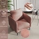 preview thumbnail 26 of 53, Nora Modern Velvet Accent Chair for Bedroom with Metal Legs