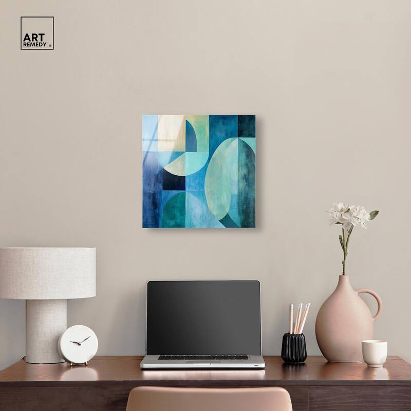 Color Blocks II Acrylic by Art Remedy, Ready to Hang