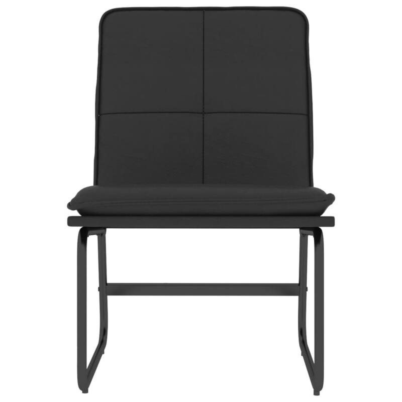 vidaXL Lounge Chair Black 21.3"x29.5"x29.9" Faux Leather - 21.3" x 29.5" x 29.9"