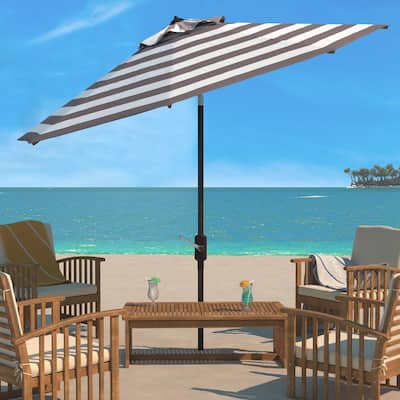SAFAVIEH Outdoor Living Iris Fashion Line 11Ft Round Umbrella