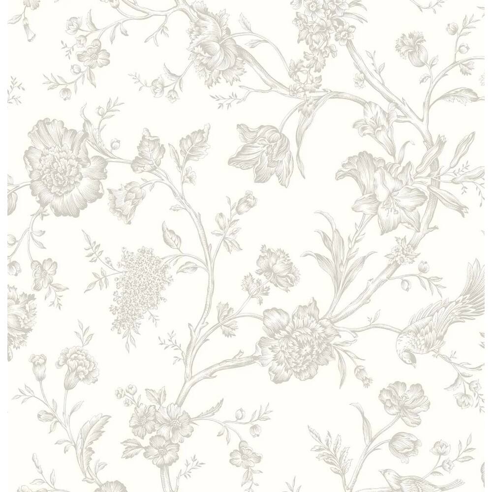 NextWall Jasmine Chinoiserie Peel and Stick Wallpaper