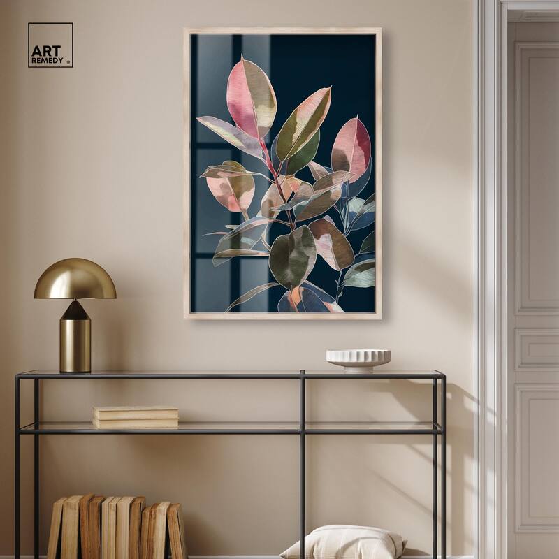 Fuchsia Frond I Shadowbox by Art Remedy