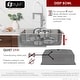 preview thumbnail 5 of 21, STYLISH 30 inch Stainless Steel 16G Dual Mount Kitchen Sink - 30" x 18" x 9"