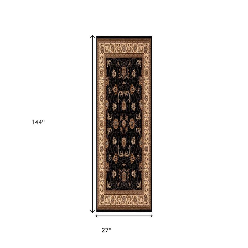 HomeRoots Oriental Modern Runner Area Rug