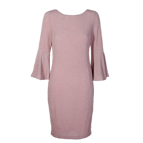 Beach calvin klein bell sleeve sheath dress blush dresses beach