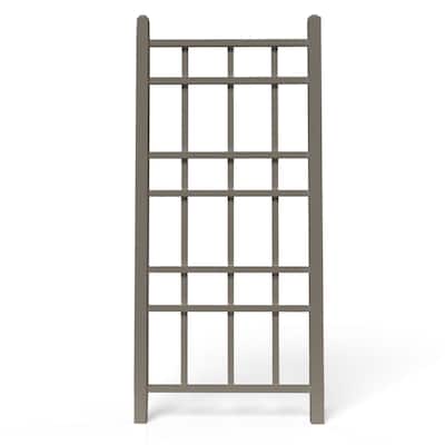 Dura-Trel Cottage 28x66 Inch PVC Vinyl Outdoor Patio Trellis with Anchors, Mocha - 14