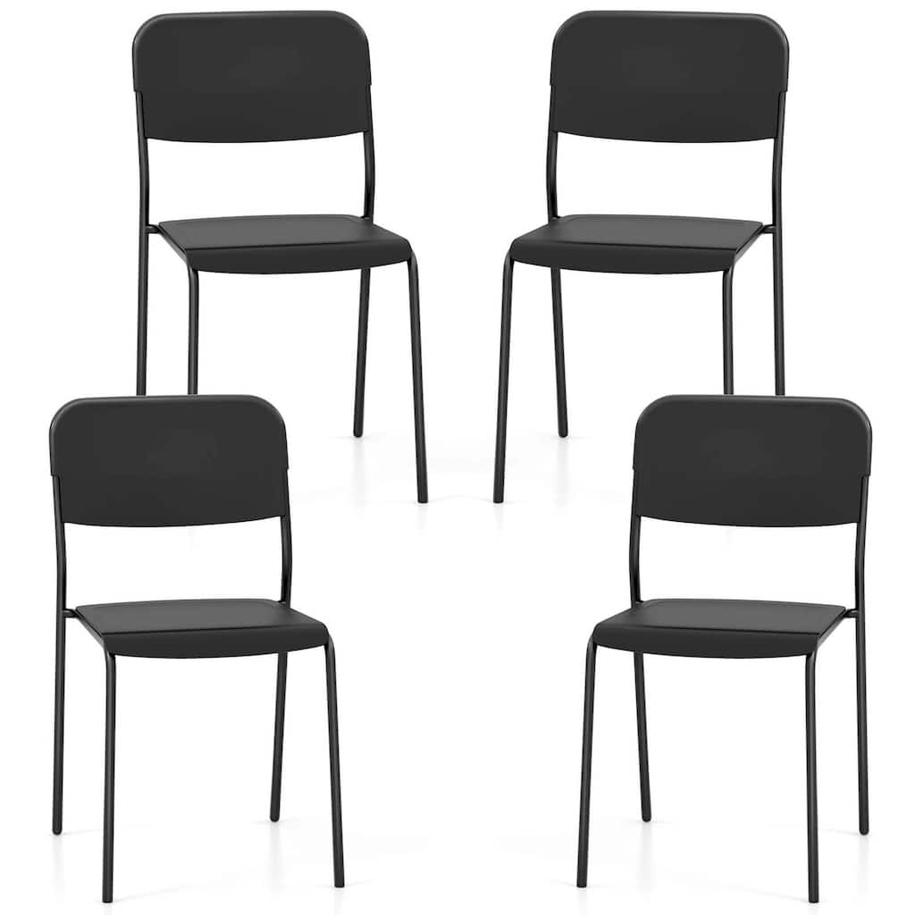 Costway Modern Dining Chairs Set of 4 with Tilted Backrest & Sturdy - See Details