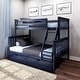 preview thumbnail 35 of 42, Max and Lily Twin over Full Bunk Bed with Under Bed Storage Drawers Blue