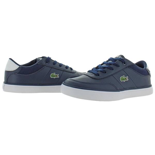 Shop Lacoste Boys Court Master 119 4 Casual Shoes Little Kid Faux