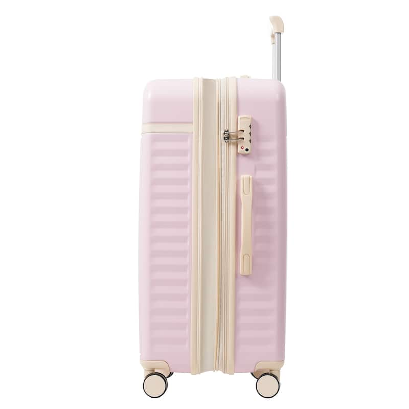 Luggage Set 5 Piece, Hardside Carry on Suitcase , Expandable Luggage with Travel Bags Spinner Wheels TSA Lock