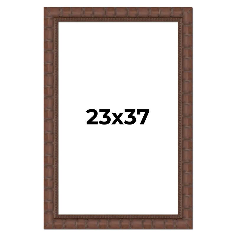 23x37 Frame Pewter Solid Wood Picture Frame Width 1.625 Inches | Interior Frame Depth 0.6875 Inches