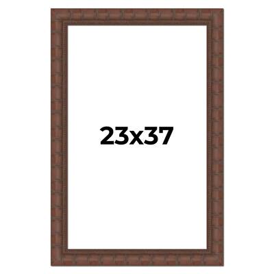 23x37 Frame Pewter Solid Wood Picture Frame Width 1.625 Inches | Interior Frame Depth 0.6875 Inches