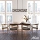 preview thumbnail 13 of 20, Hunter Langwood 6-Light Linear Chandelier - Dining Room, Kitchen Island, Cage - Contemporary, Modern Farmhouse, Shabby Chic