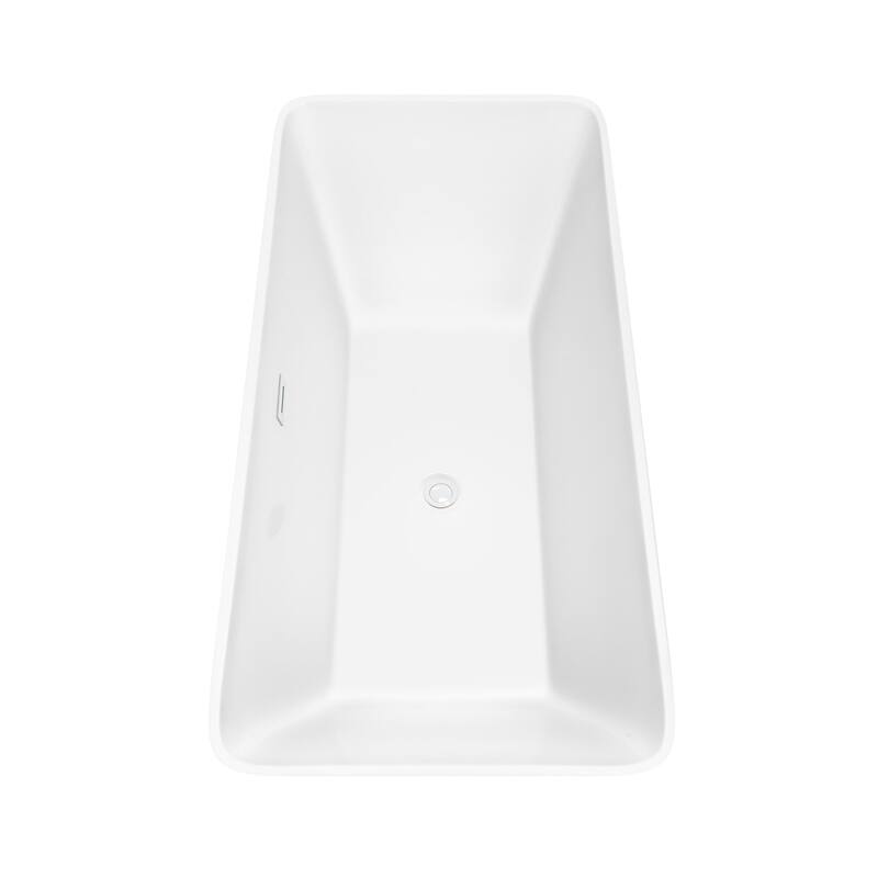 Wyndham Collection Tiffany 67" Freestanding Soaking Tub with Tub