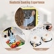 preview thumbnail 4 of 3, Kids Kitchen Playset Farmhouse Pretend Play Toddler Kitchen Set