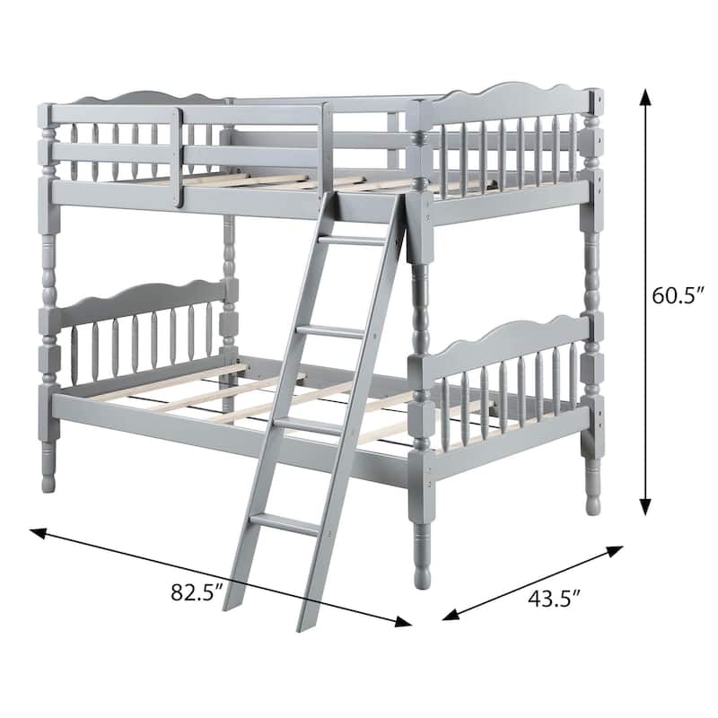 Colony Twin Over Twin Bunk Bed with Right Facing Ladder
