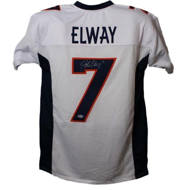 autographed broncos jersey