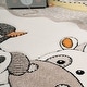 preview thumbnail 6 of 4, Kids Rug Patchwork Look Charming Farm Animals in Beige Cream