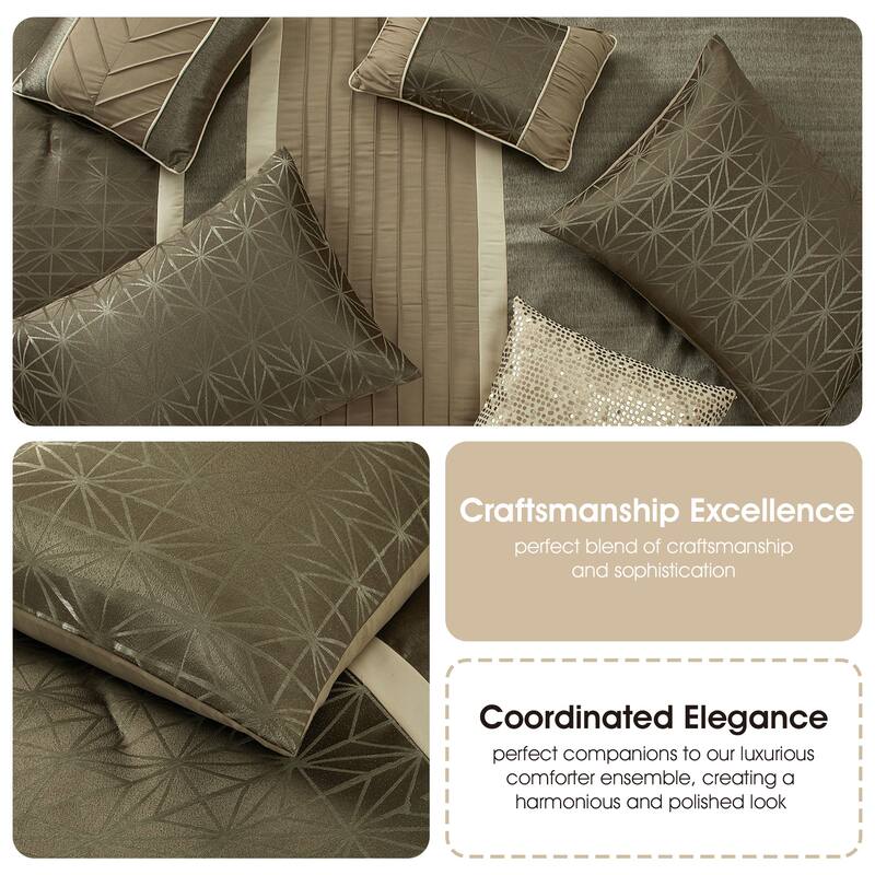 Nanshing Bryan 7 Piece Geometric Comforter Set