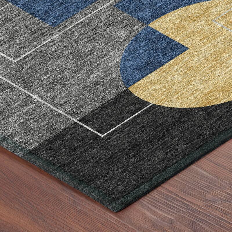 Machine Washable Indoor/ Outdoor Modern Filly Chantille Rug