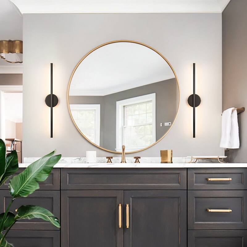 1-Light 23.6 in. Modern Linear Dimmable Integrated LED Bathroom Vanity Light Wall Sconce