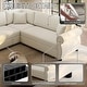 preview thumbnail 84 of 109, Homy Casa Chenille Sleeper Sectional Sofa with Pull-Out Bed