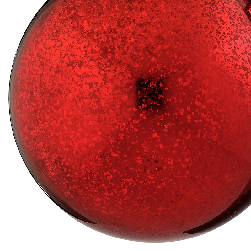 80mm Shatterproof Plastic Mercury Ball Ornament Set of 2
