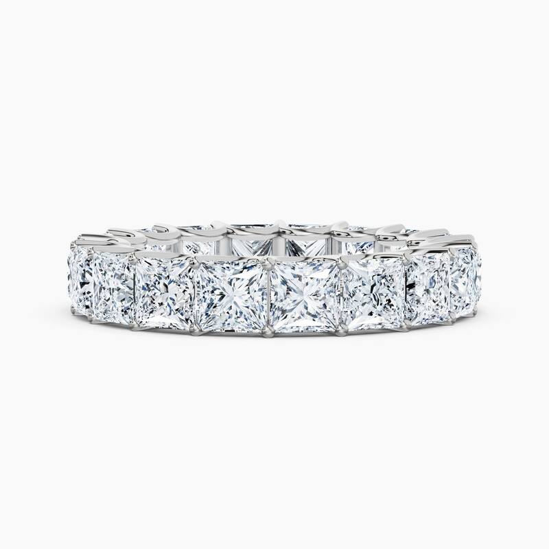 Auriya 14k Gold Princess Lab Grown Diamond Eternity Band 2.60 - 11.25 ct. tw. (F-G, VS) - 7.20 ct. wt. - 5 - White