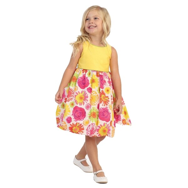 little girl yellow easter dresses