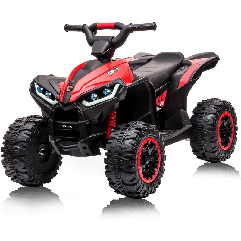 Kids ATV Ride on Toy 12V 4 Power Wheels for Kids - Red