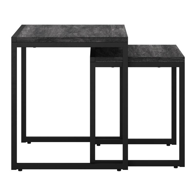 Set of 2 Square Nesting Side Tables
