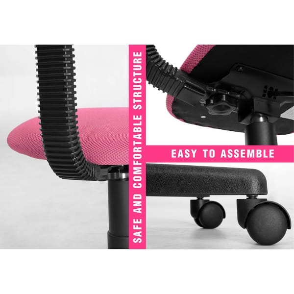 dimension image slide 1 of 3, Kids Rolling Drawing Desk & Chair Set Colorful Rotating Upholstered Student Office Computer Chair for Children