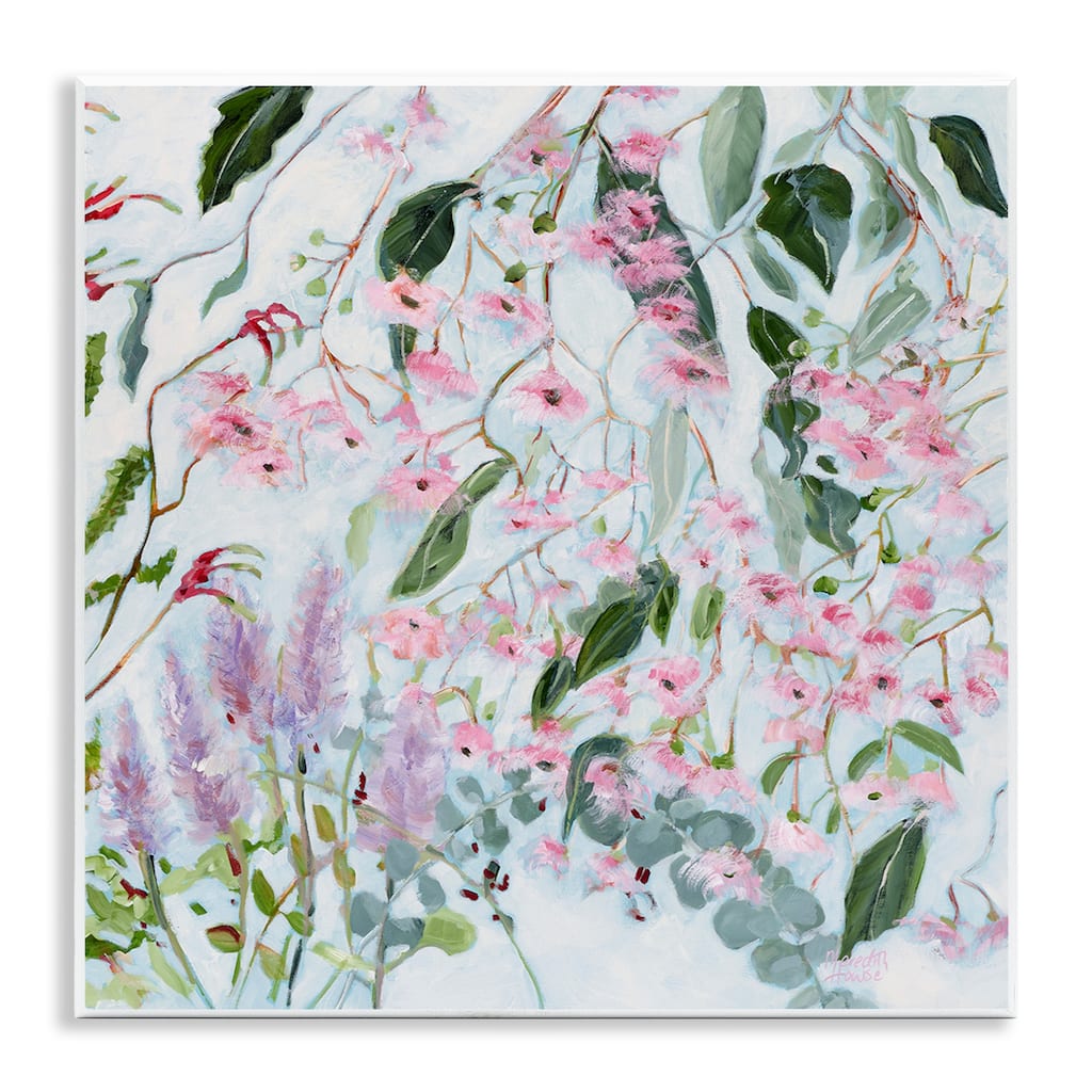 Stupell Chic Pink Garden Blossoms Wall Plaque Art Design By Meredith Howse