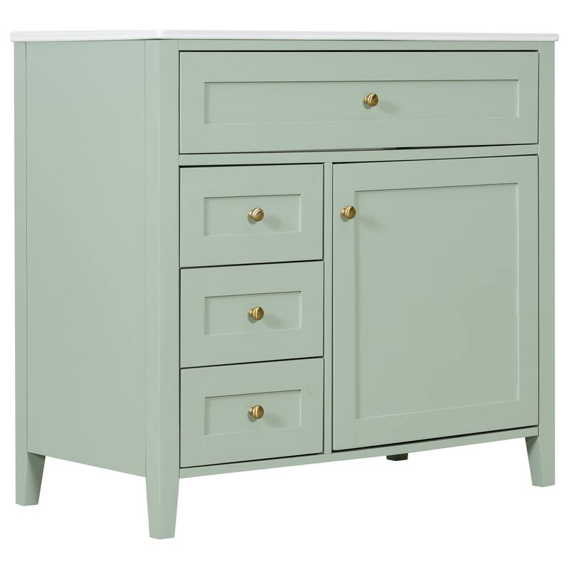 GDFStudio - Adrian Montgomery Modern Freestanding Bathroom Vanity