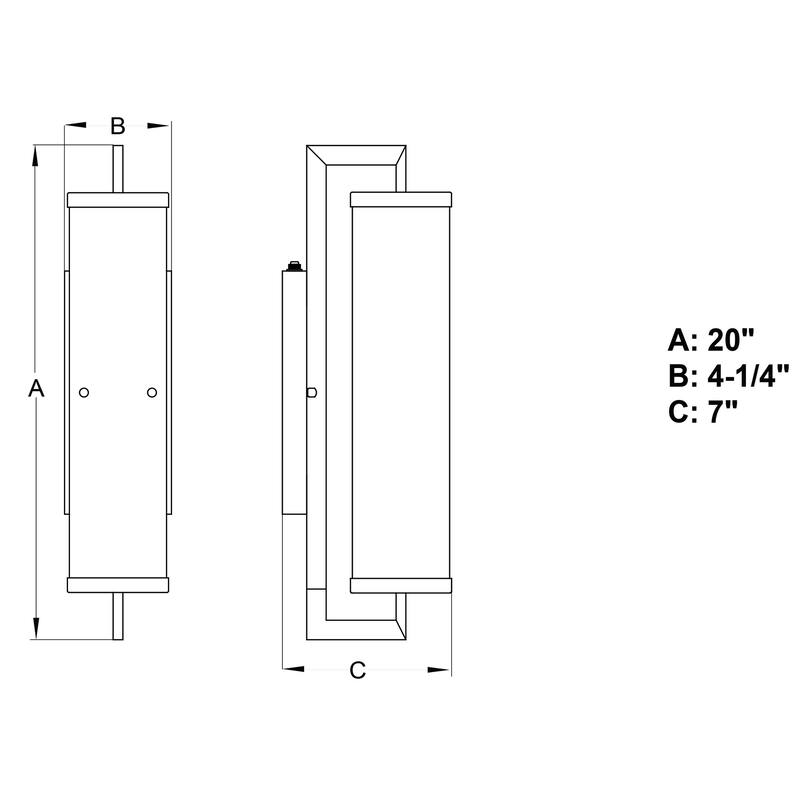 Bellevue Carmen 20" Tall Outdoor Wall Sconce with Seedy Glass Shade