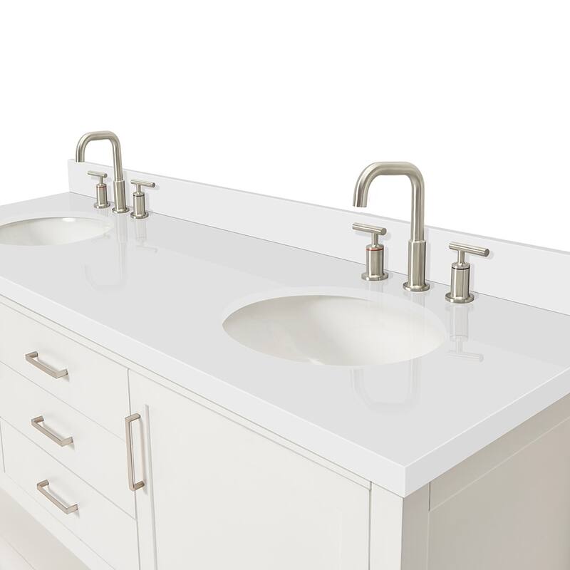 Ariel R073DWQOVO Bayhill 73" Free Standing Double Basin Vanity Set