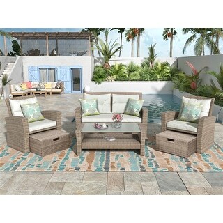 Griswold 3 piece conversation store set with cushions
