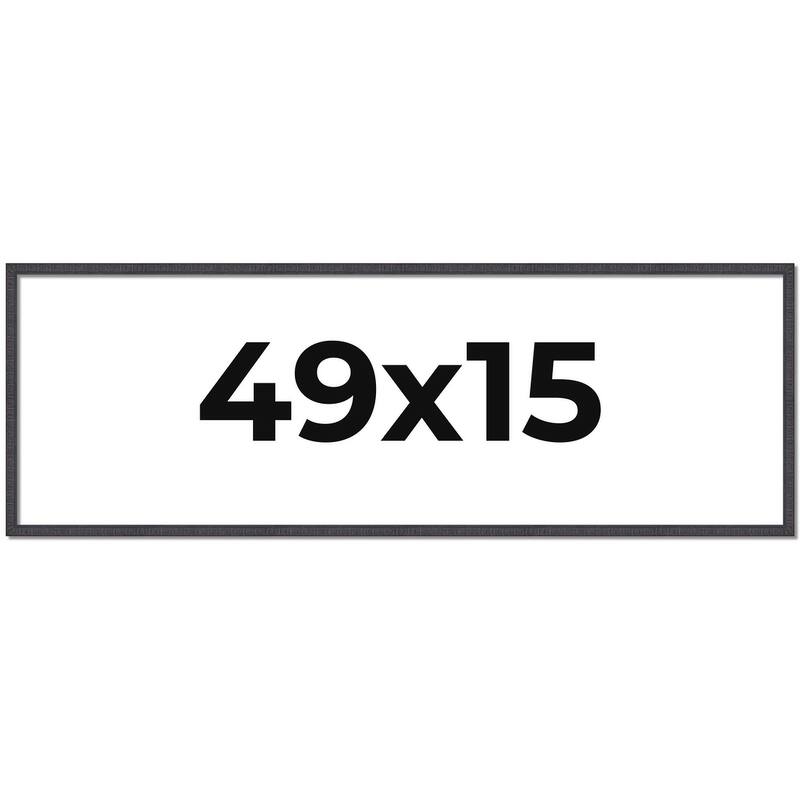 49x15 Frame Brown Solid Wood Picture Frame - Complete Modern Photo