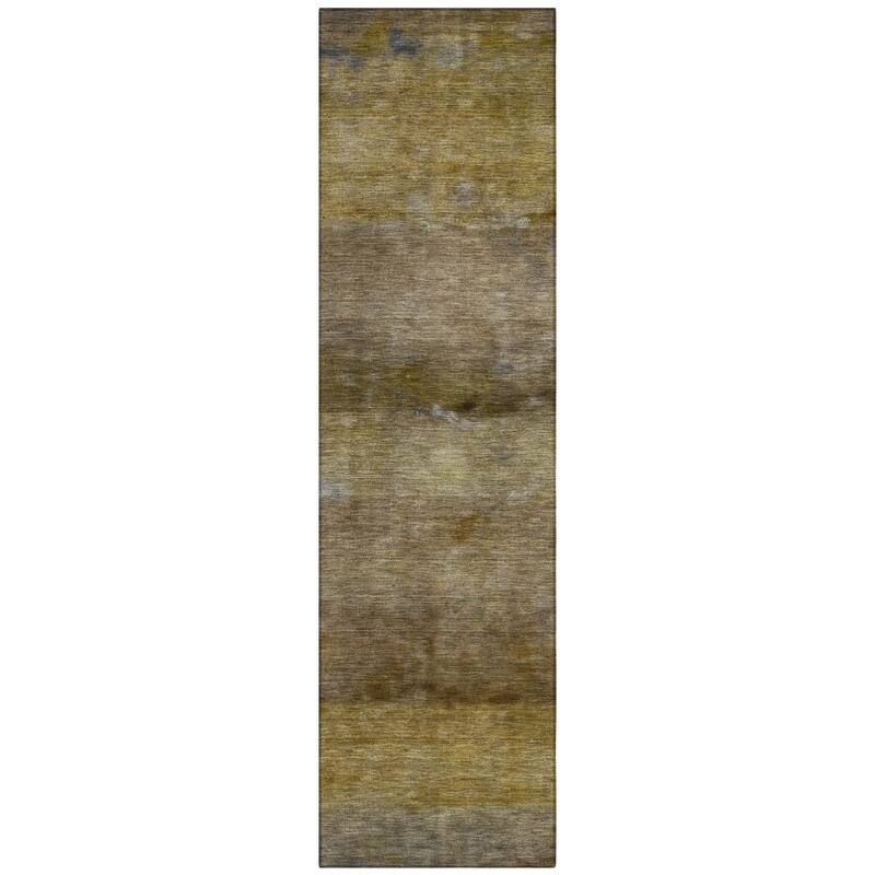 Machine Washable Indoor/ Outdoor Contemporary Ombre Chantille Rug