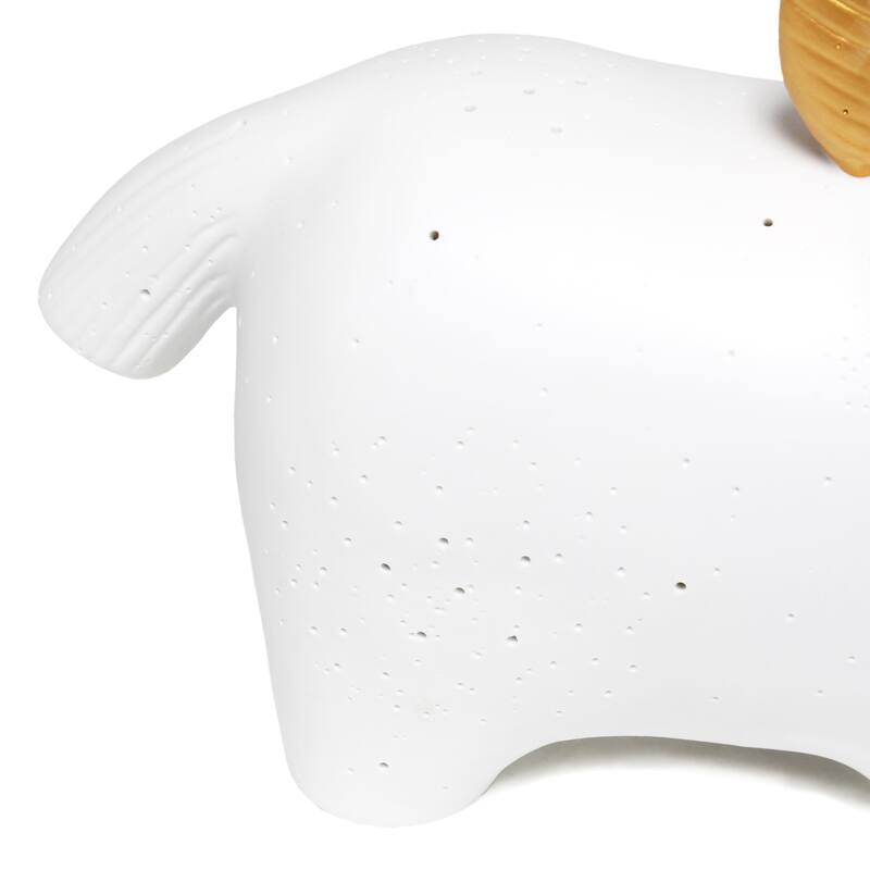 Ceramic Glowing Unicorn Table Lamp - 11.25" - White