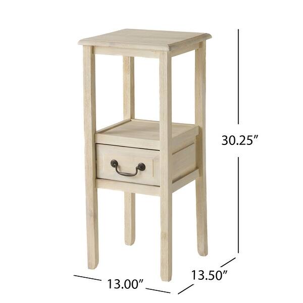 dimension image slide 1 of 2, Christopher Knight Home Rivera Acacia Wood Accent Table