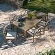 preview thumbnail 7 of 13, Northlake 9-Piece Outdoor Patio Teak Wood Dining Set