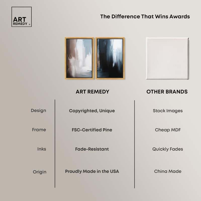 Chiaroscuro Canvas Set of 2 by Art Remedy