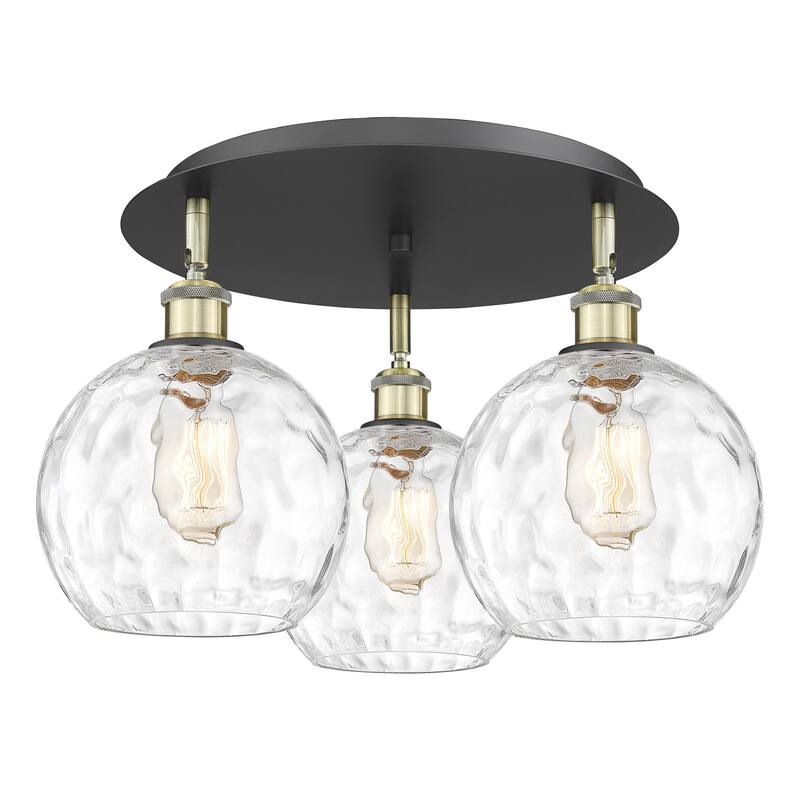 Innovations Lighting 516-3C-11-20 Athens Water Glass Flush Athens
