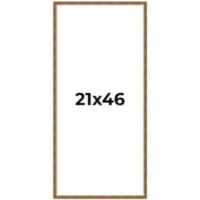 21x46 Frame Gold Solid Wood Picture Frame - Complete Modern Photo