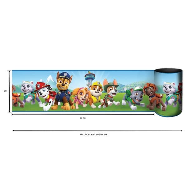 Paw Patrol Peel and Stick Wallpaper Border by RoomMates