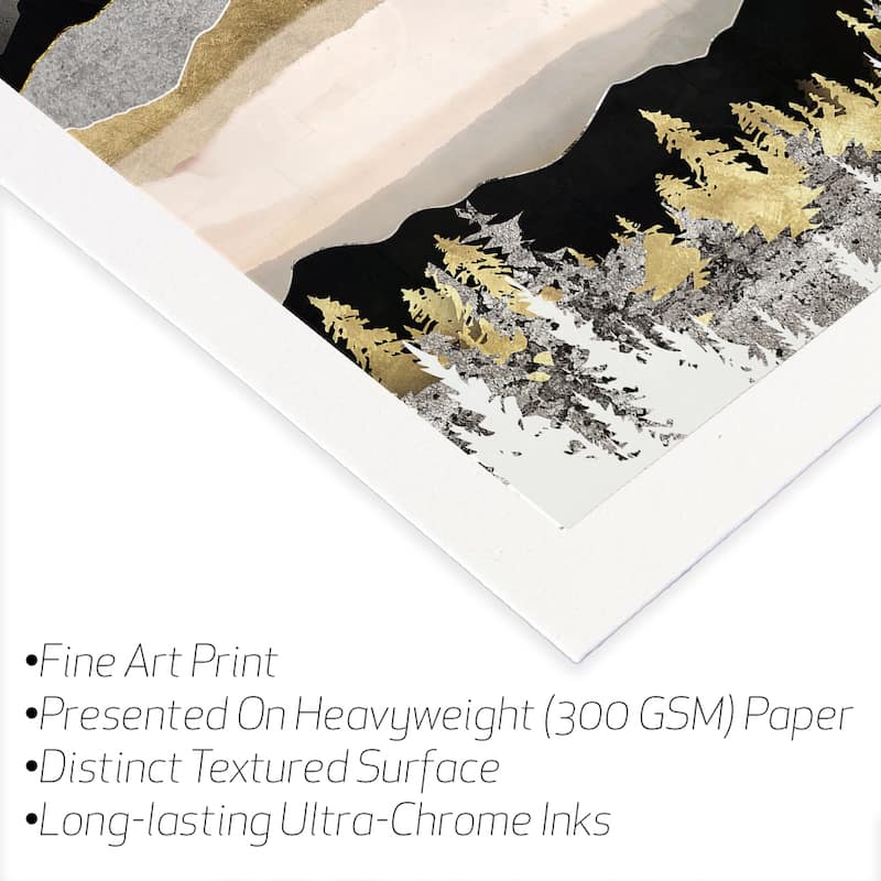 Winter Moon Fine Art Paper Print by SpaceFrog Designs - Multi - 24x24