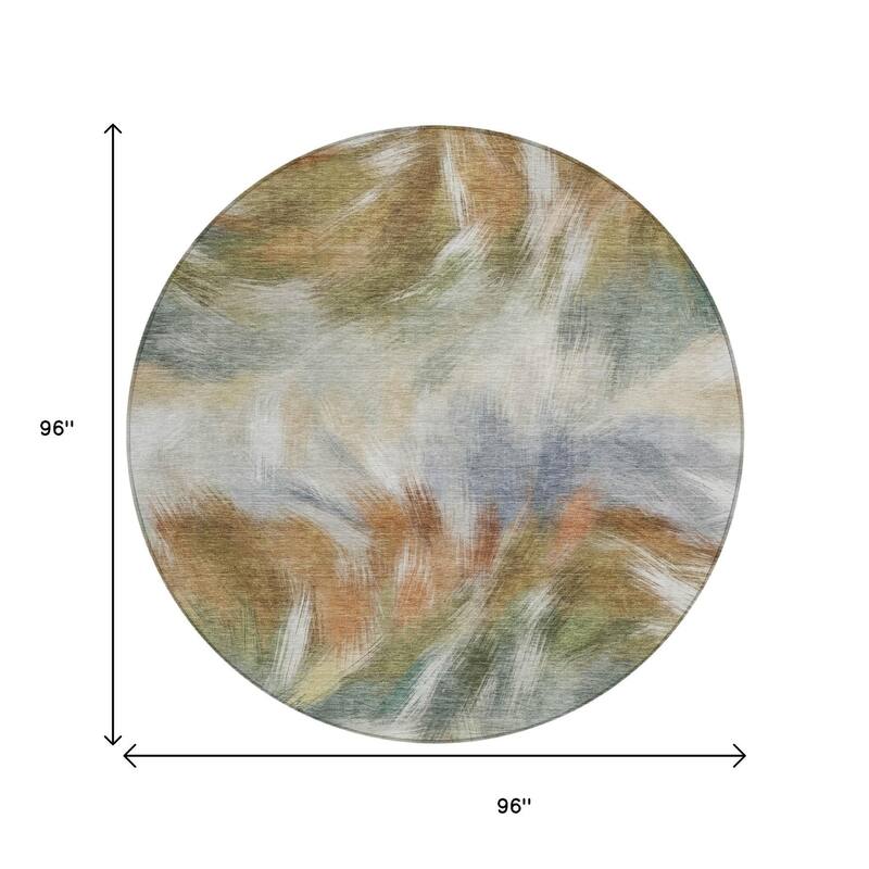 HomeRoots Abstract Transitional Rectangle Outdoor Rug