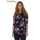 Simply Ravishing Women's Cold Shoulder Flare 3/4 Sleeve Blouse Top Tunic Shirt (Size: S-5X) - Thumbnail 3
