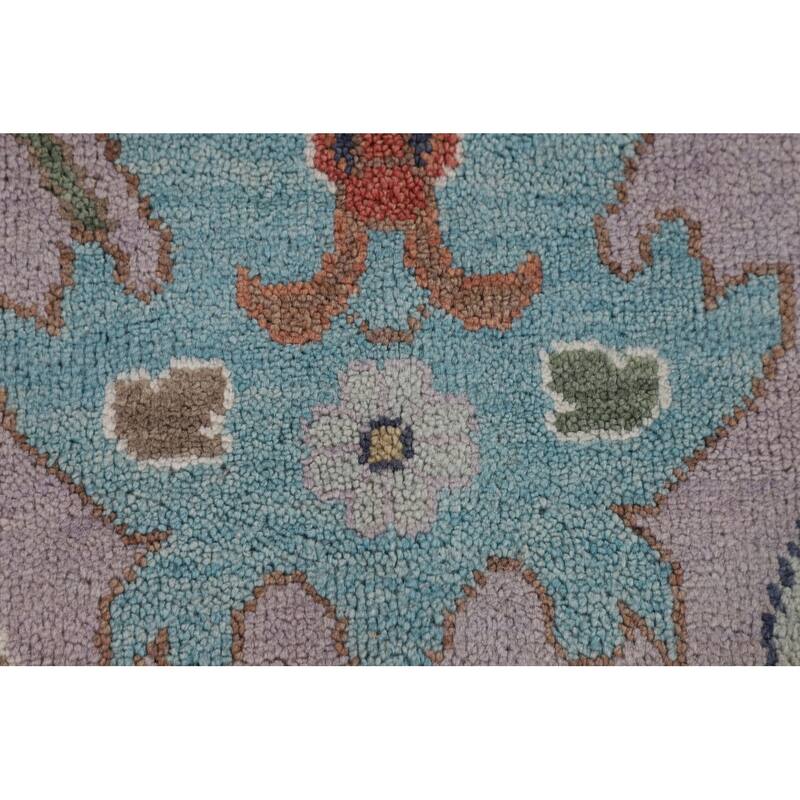 Floral Oushak Oriental Large Area Rug Handmade Wool Carpet - 10'2" x 13'8"